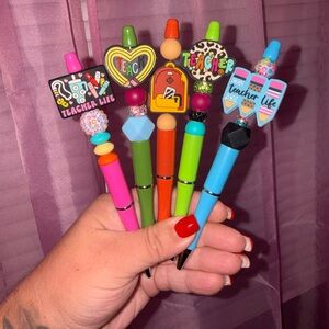 Colorful Teacher-Themed Kids Pens Set